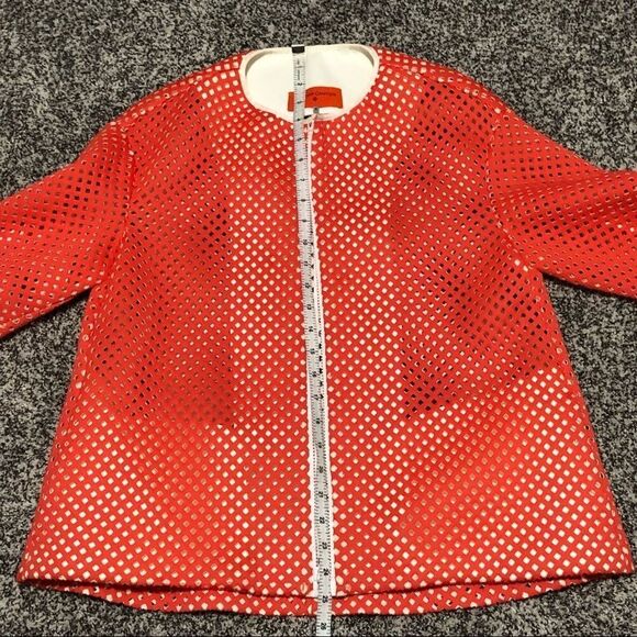 CLOVER CANYON - BRIGHT TANGERINE FULL ZIP - SLIGHT A-LINE DESIGN & MORE - B3 - Picture 8 of 14